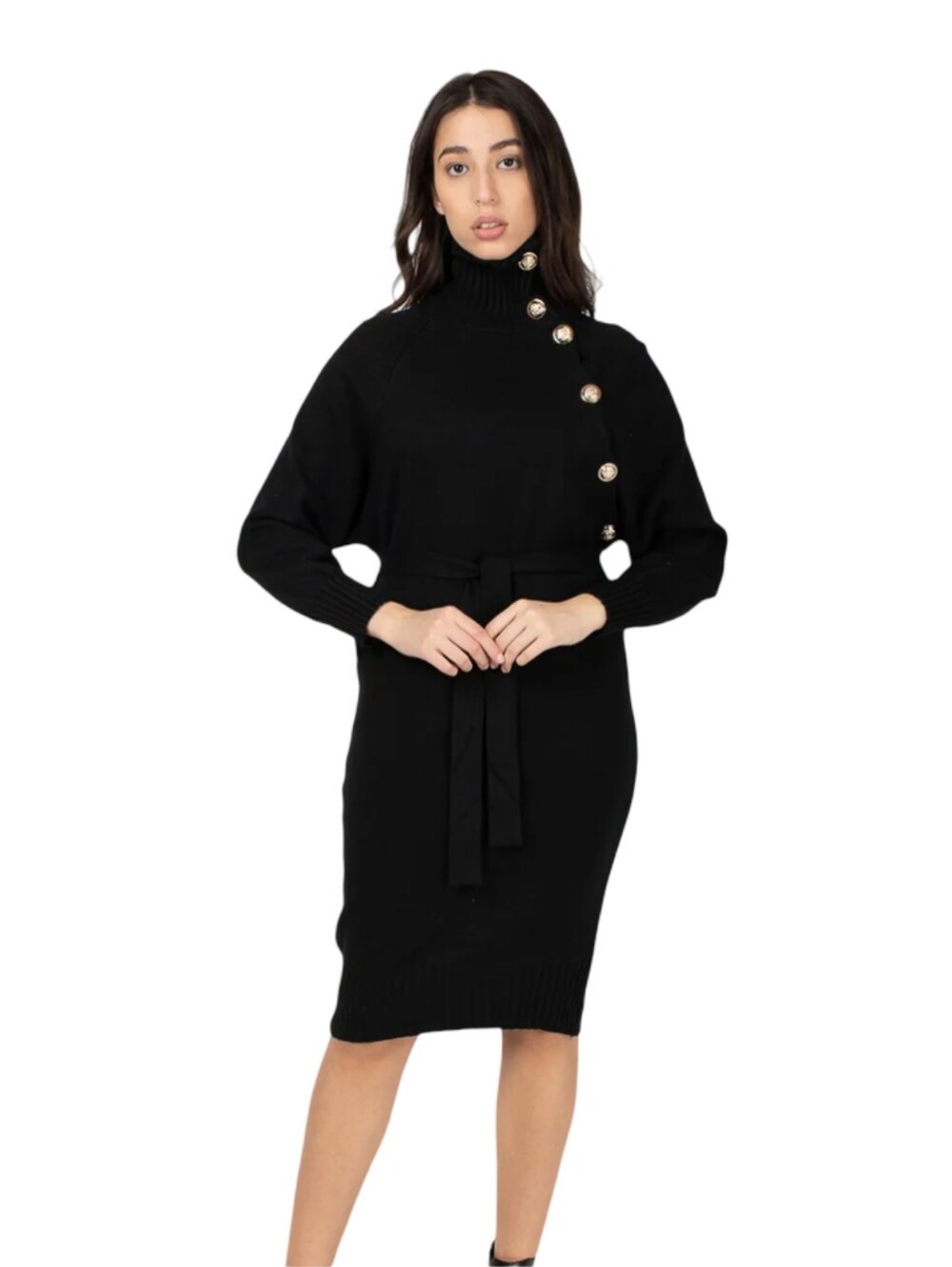 J.ING Sweater Dress NWT Ribbed Coleman Sleeve Below Knee Dress